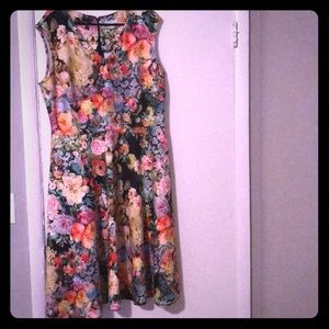 NY & Company Floral A-line feminine dress! Sz.XL